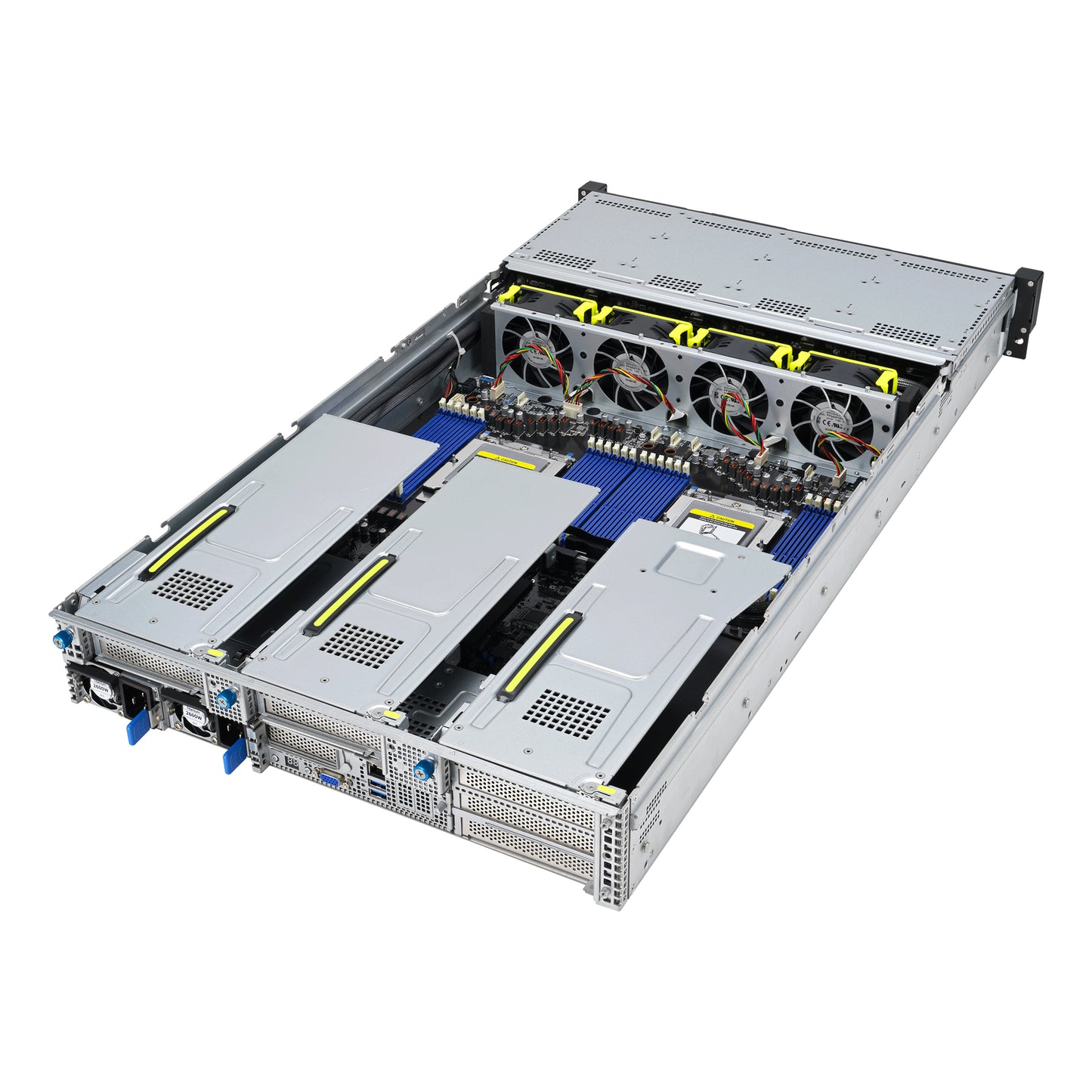 ASUS RS720A-E12-RS12 Socket SP5 Rack (2U) Black, Steel