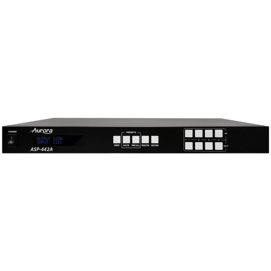 Aurora Multimedia ASP-442A 4x4 HDMI 2.0A Matrix 4K60Hz UHD