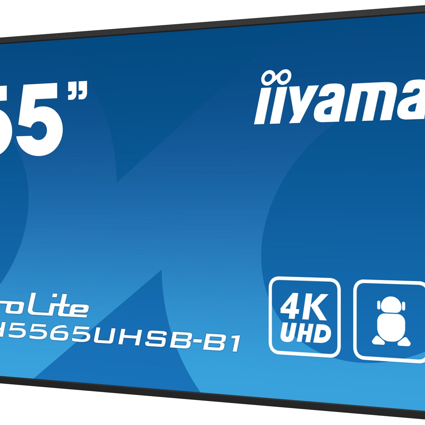 iiyama LH5565UHSB-B1 Signage Display Kiosk design 138.7 cm (54.6") LED Wi-Fi 800 cd/m² 4K Ultra HD Black Built-in processor Android 11 24/7