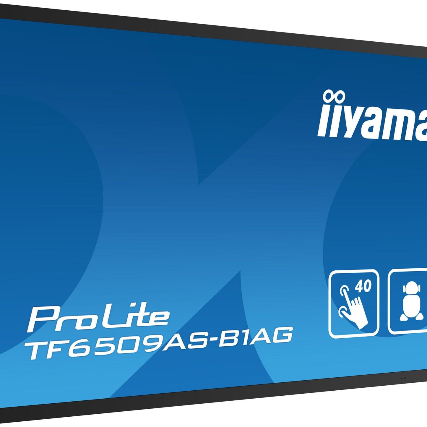 iiyama TF6539AS-B1AG Signage Display Digital signage flat panel 163.8 cm (64.5") LED 500 cd/m² 4K Ultra HD Black Touchscreen Built-in processor Android 24/7