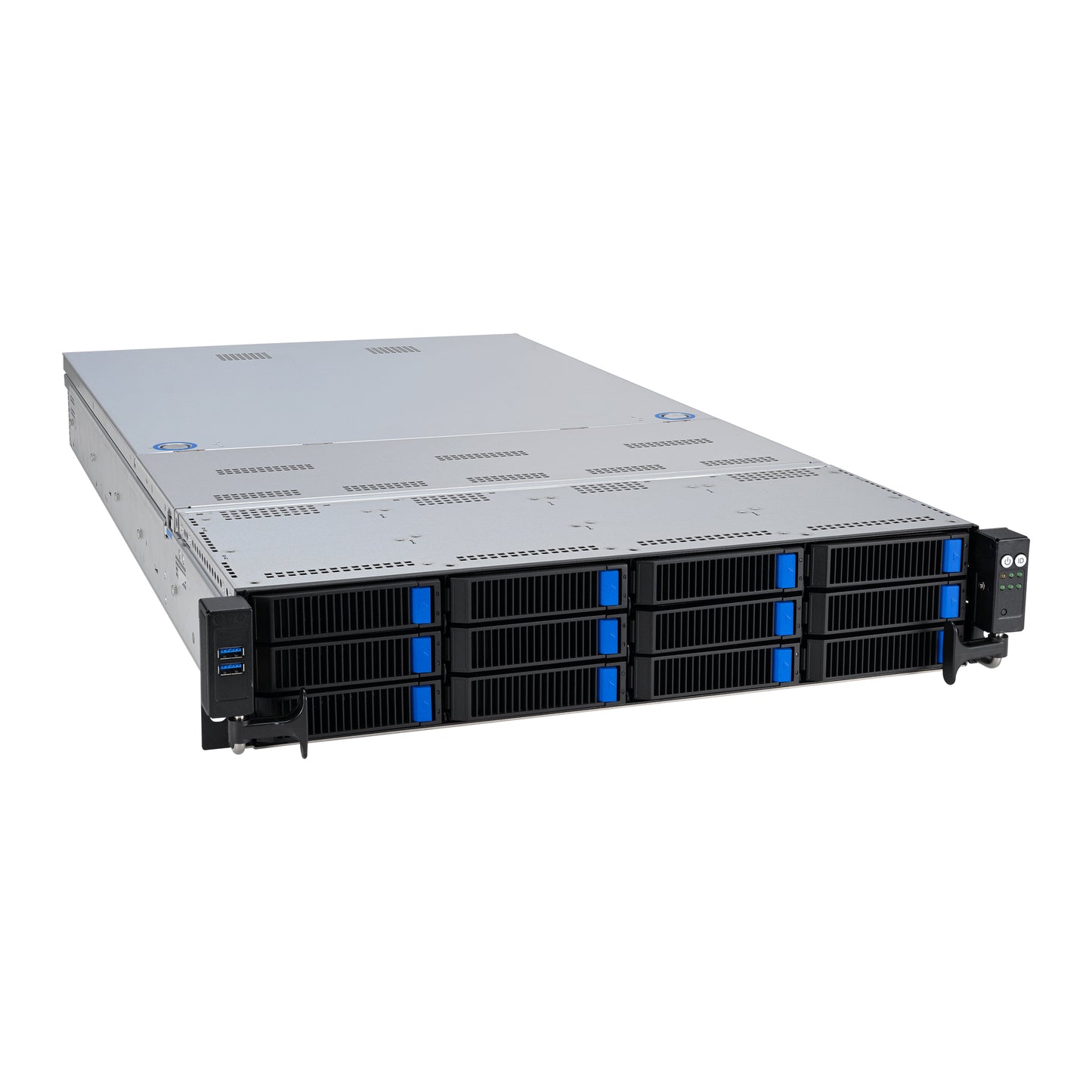 ASUS RS720A-E12-RS12 Socket SP5 Rack (2U) Black, Steel