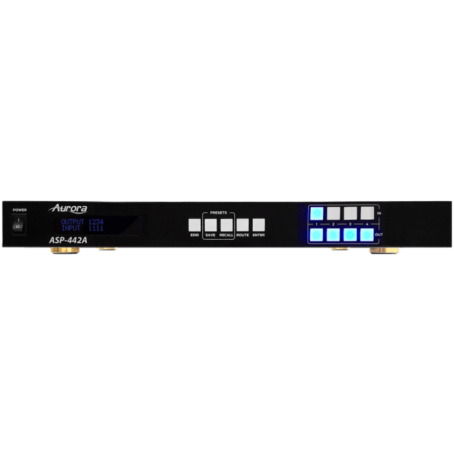 Aurora Multimedia ASP-442A 4x4 HDMI 2.0A Matrix 4K60Hz UHD