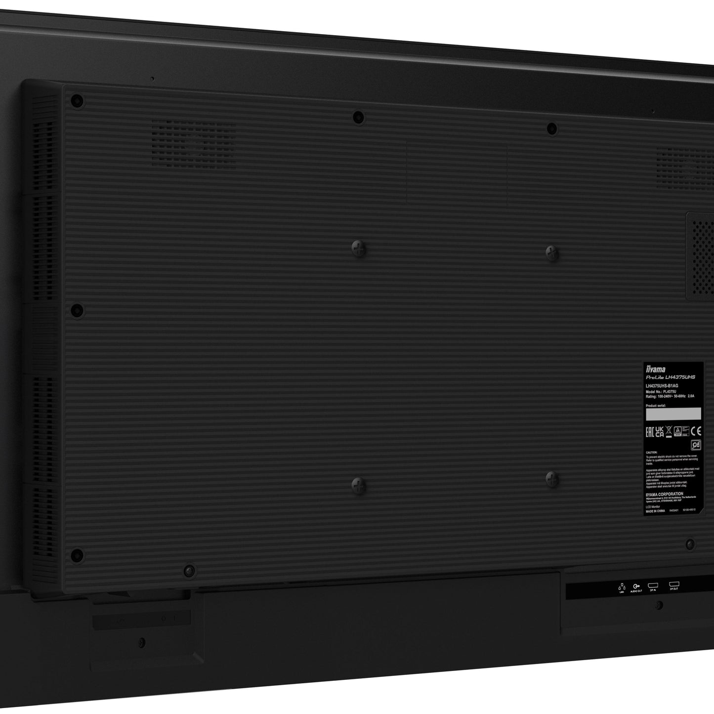 iiyama LH4365UHSB-B1 Signage Display Kiosk design 108 cm (42.5") LED Wi-Fi 800 cd/m² 4K Ultra HD Black Built-in processor Android 11 24/7