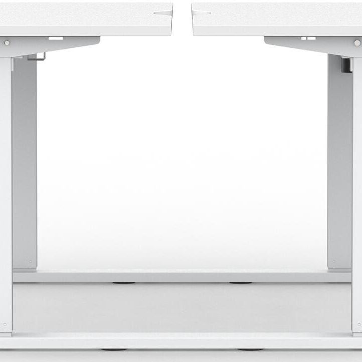 Formetiq B/H1B48S Alto 1 Back-To-Back Height Adjustable Desk with Scoop - (w) 1400 x (d) 800mm