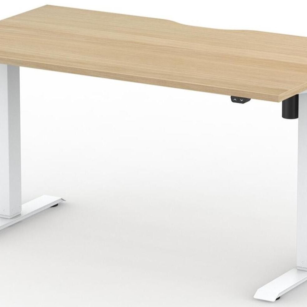 Formetiq B/H1S47S Alto 1 Height Adjustable Desk with Scoop - (w) 1400 x (d) 700mm