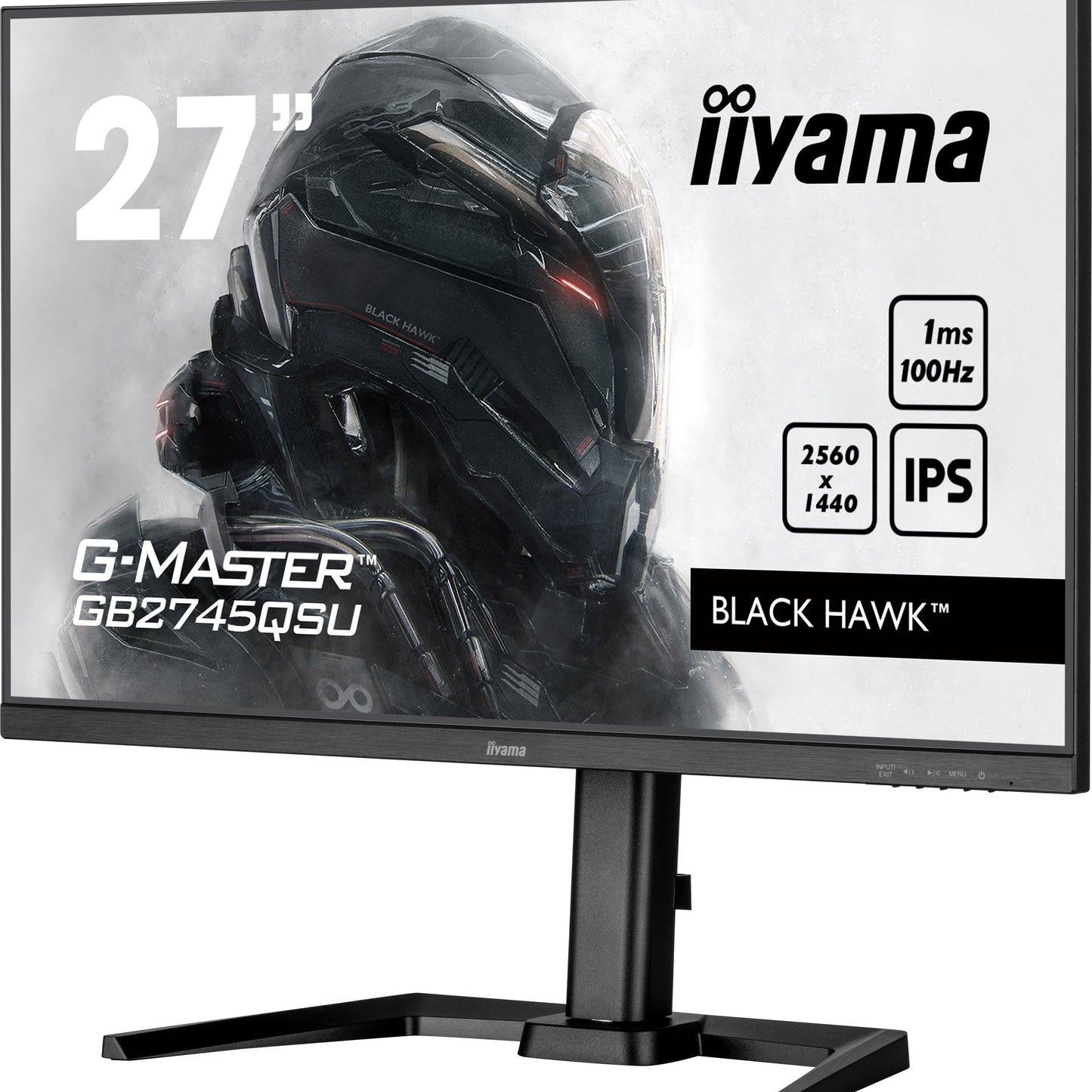 iiyama G-Master GB2745QSU-B1 Black Hawk 27" IPS 1ms Gaming Monitor