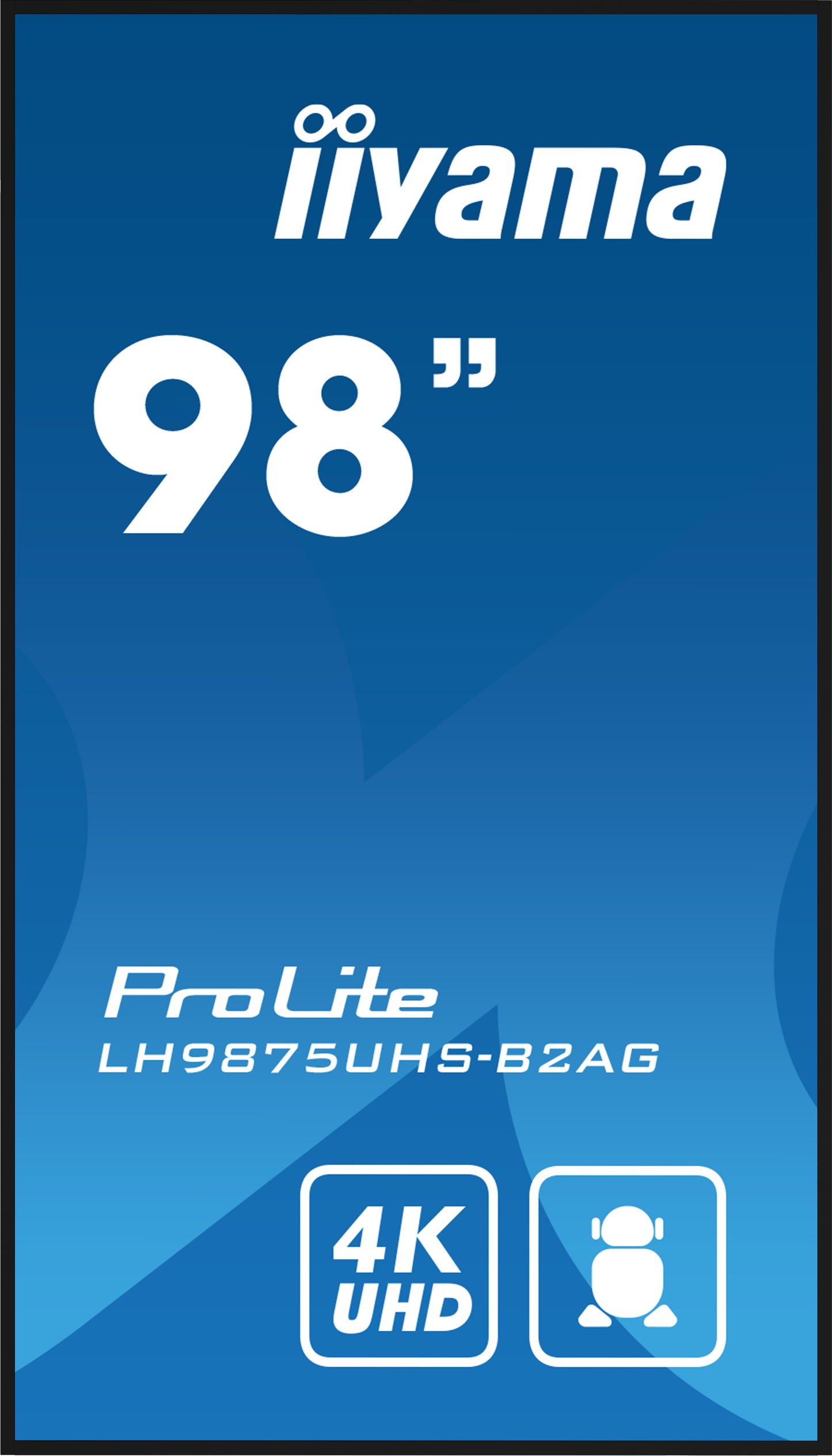 iiyama ProLite LH9875UHS-B2AG 98" 4K UHD 24/7 Digital Signage Display with Wi-Fi 500 cd/m² Android 11