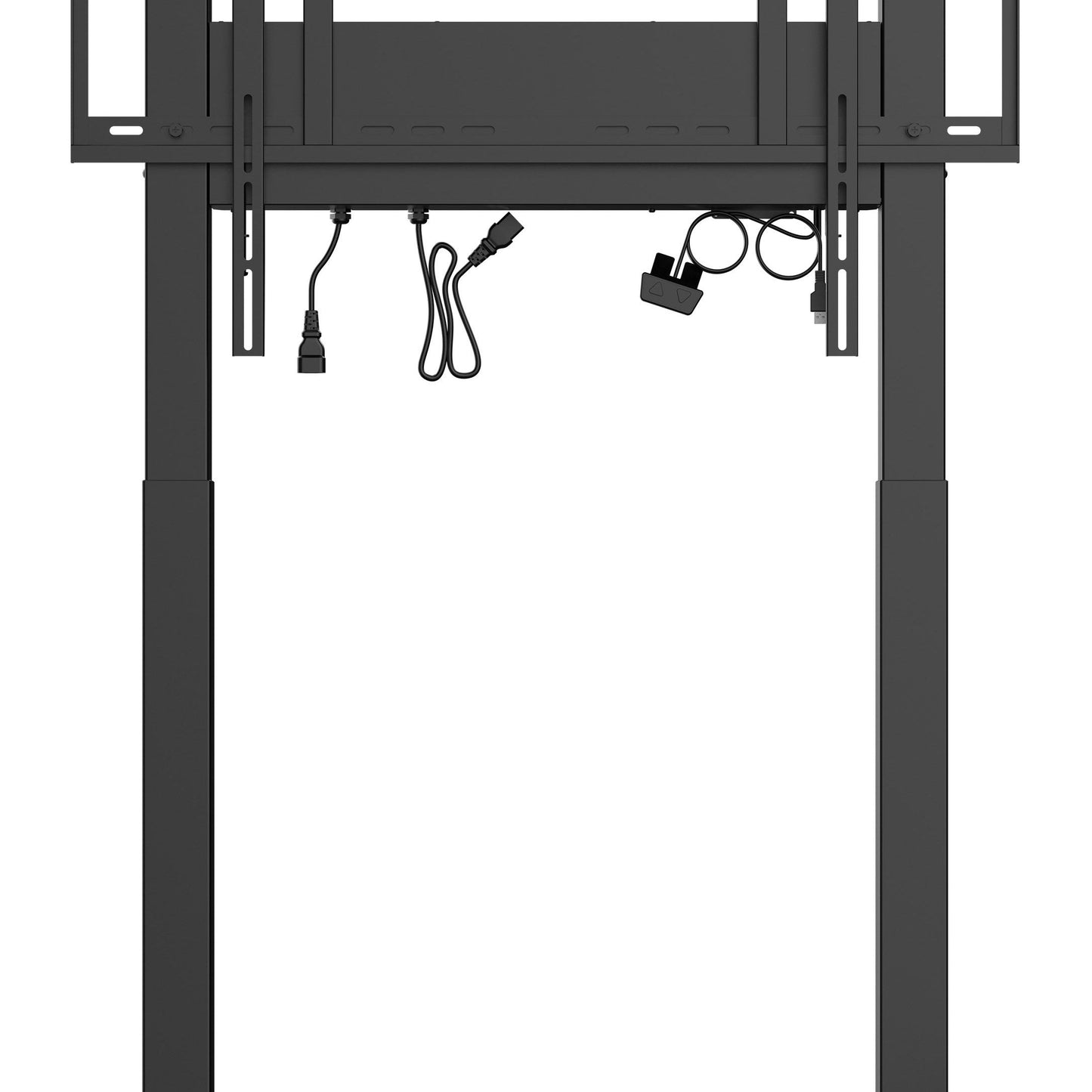 iiyama MD CAR2011-B1 Double Column Electric AV Cart with Floor Lift on Wheels
