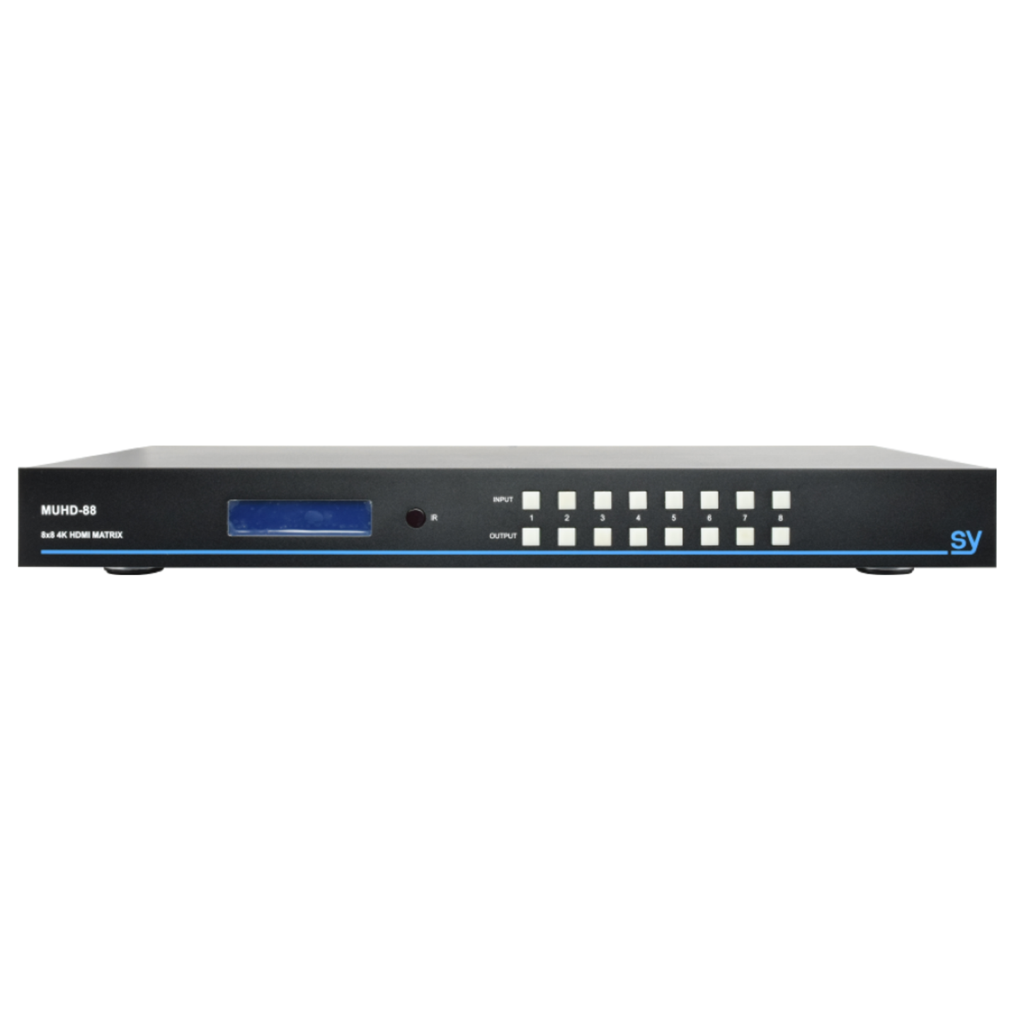 SY 8x8 HDMI 1.4 UHD Matrix with Audio De-embedder and RS232 / IP Control