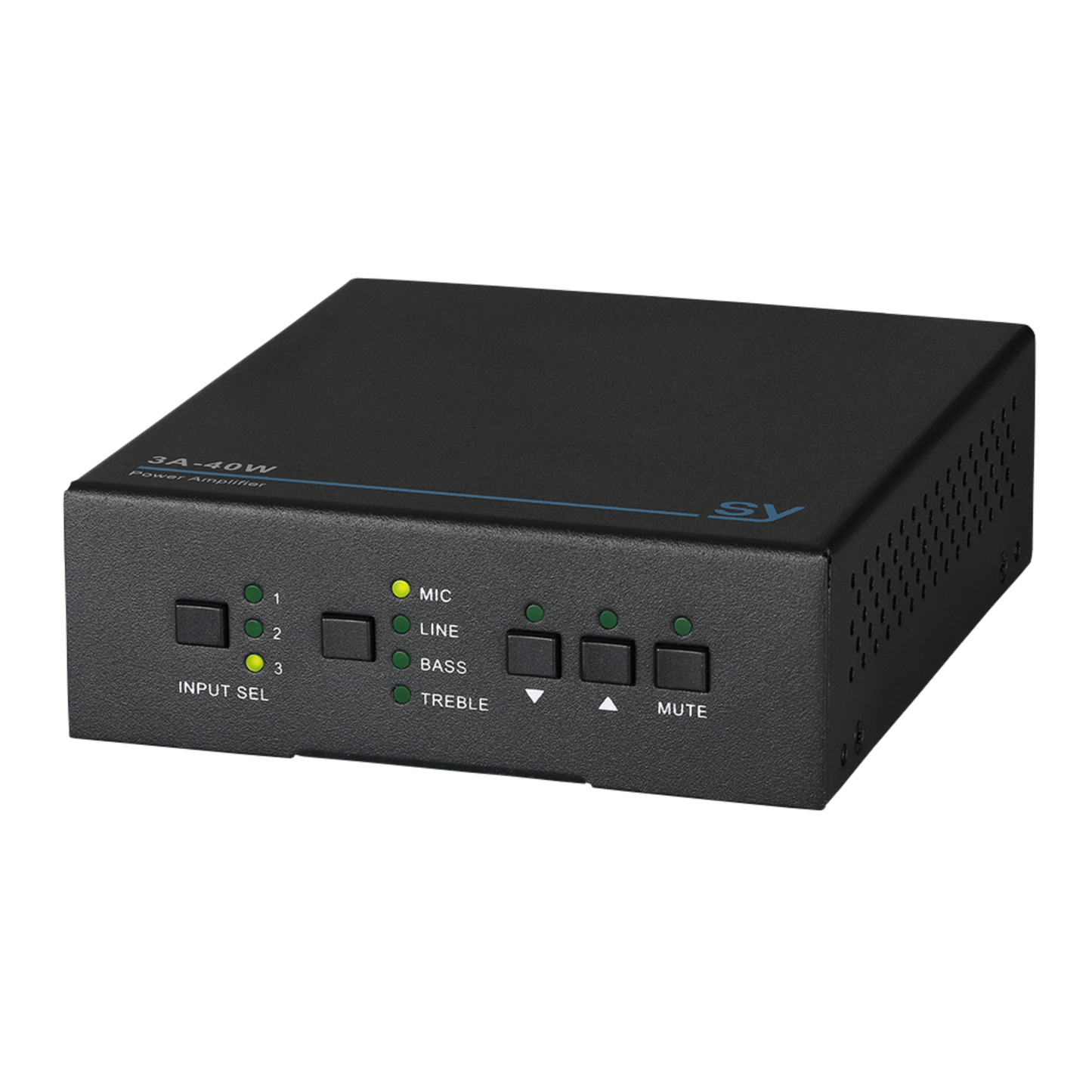 SY 3A-40W – 70/100V Line Amplifier (40W) with Mixer, IR & RS232 Control