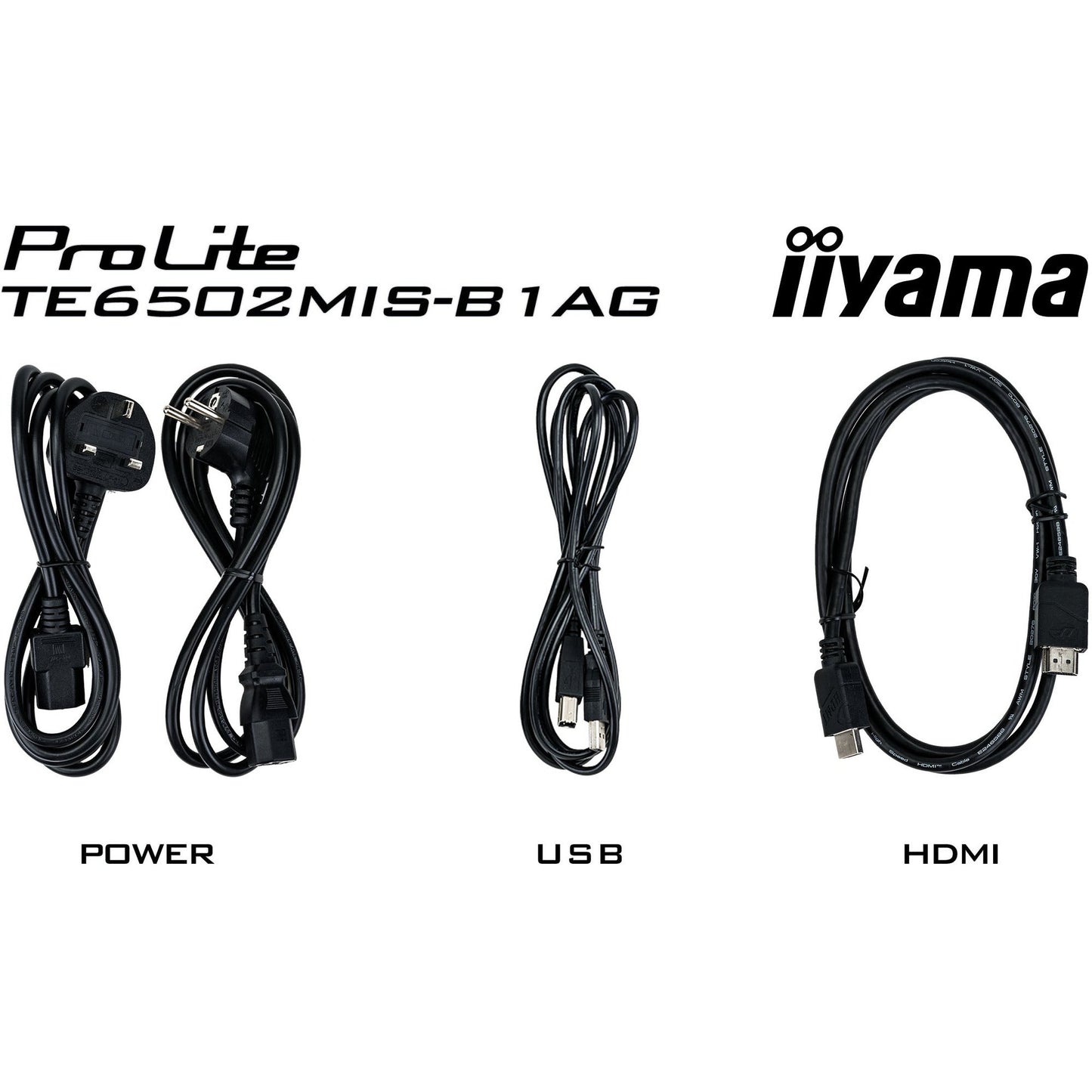 Iiyama ProLite TE6502MIS-B1AG 65’’ Interactive 4K UHD LCD Touchscreen with Integrated Whiteboard Software
