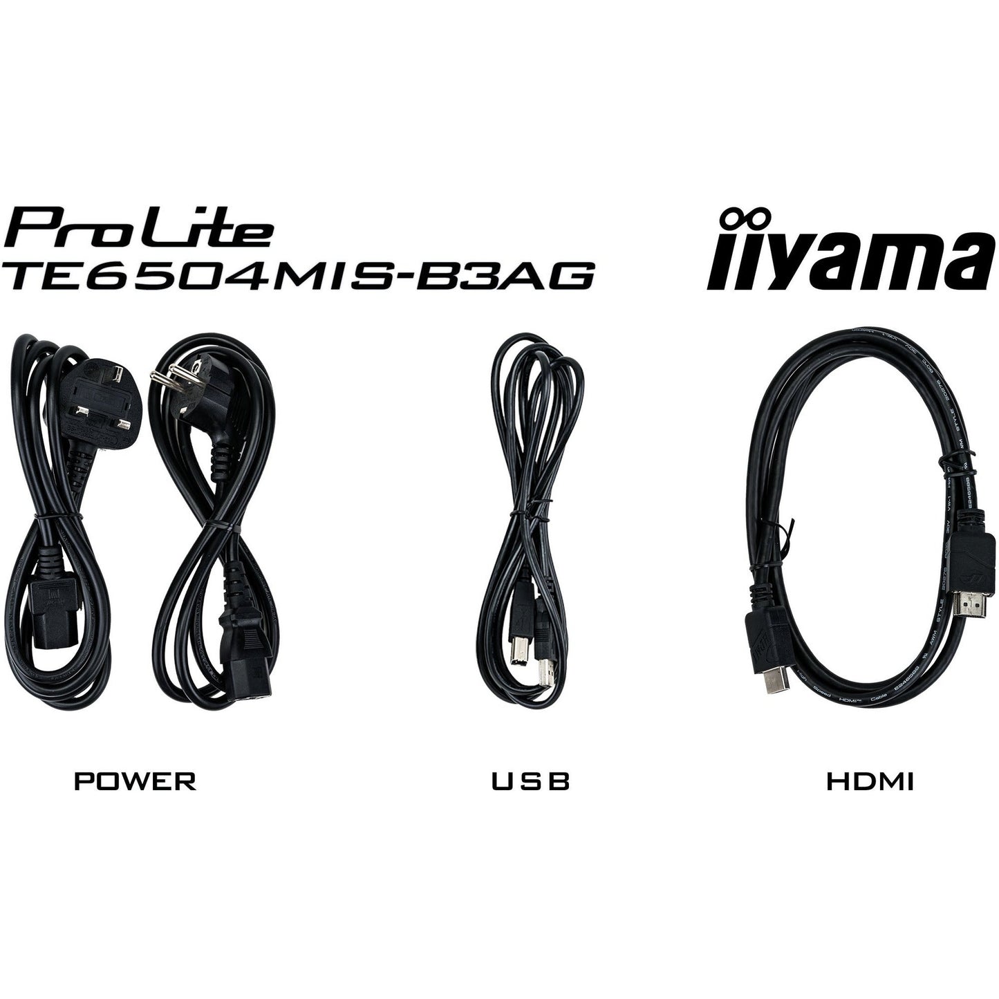 Iiyama ProLite TE6504MIS-B3AG 65" Interactive 4K UHD LCD Touchscreen with Integrated Whiteboard Software
