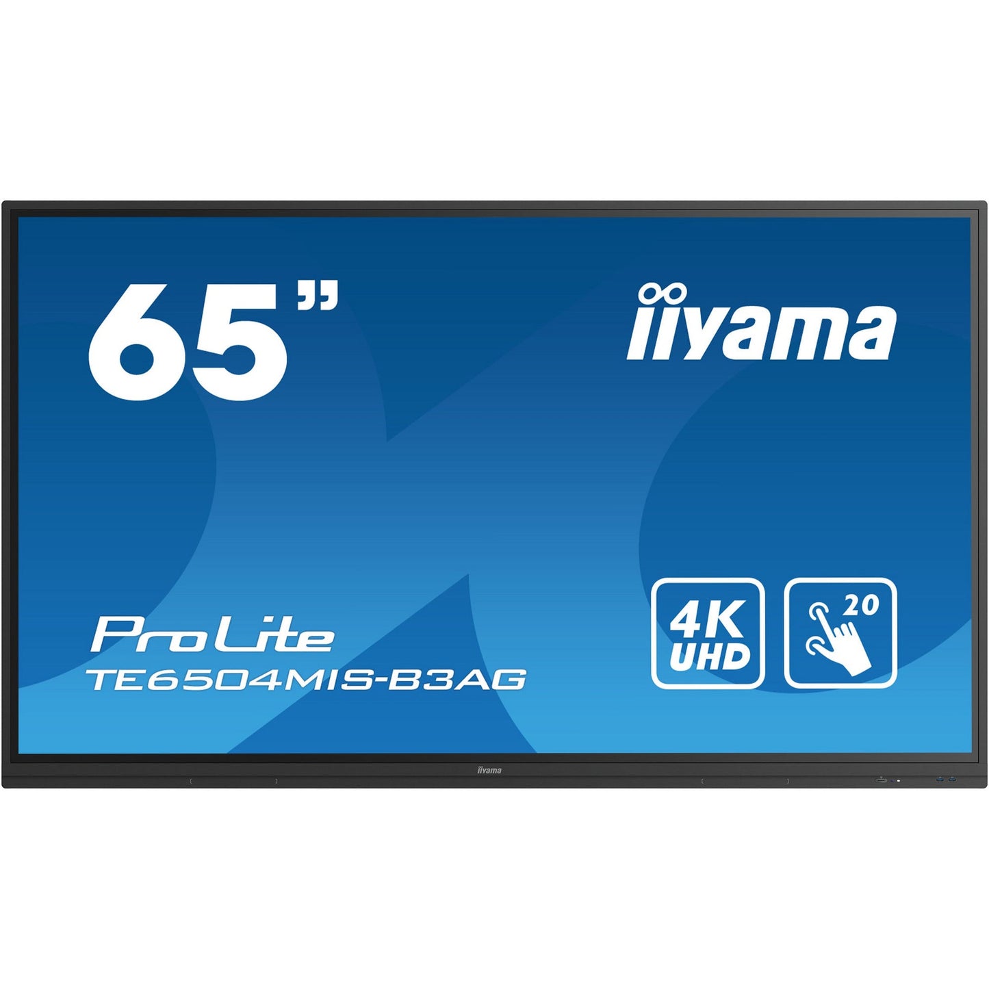 Iiyama ProLite TE6504MIS-B3AG 65" Interactive 4K UHD LCD Touchscreen with Integrated Whiteboard Software
