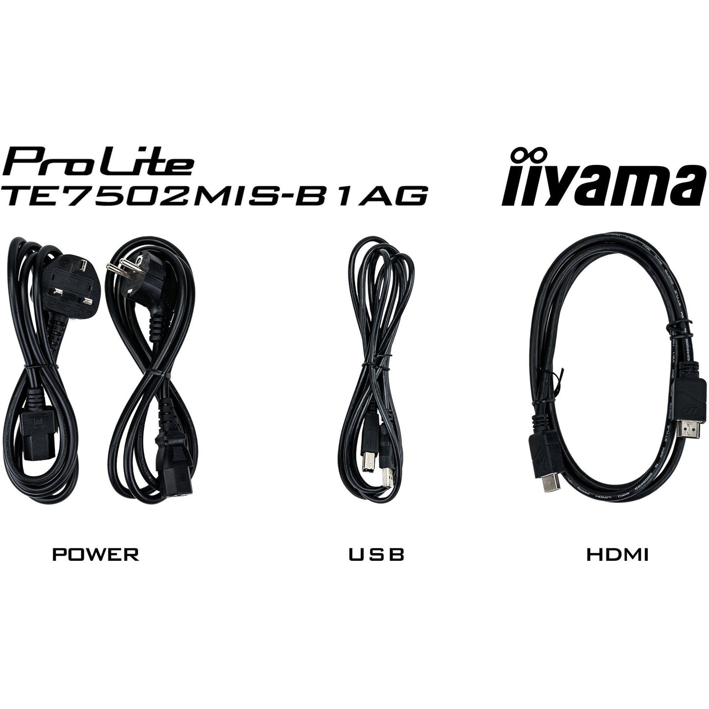 Iiyama ProLite TE7502MIS-B1AG 75’’ Interactive 4K UHD LCD Touchscreen with Integrated Whiteboard Software
