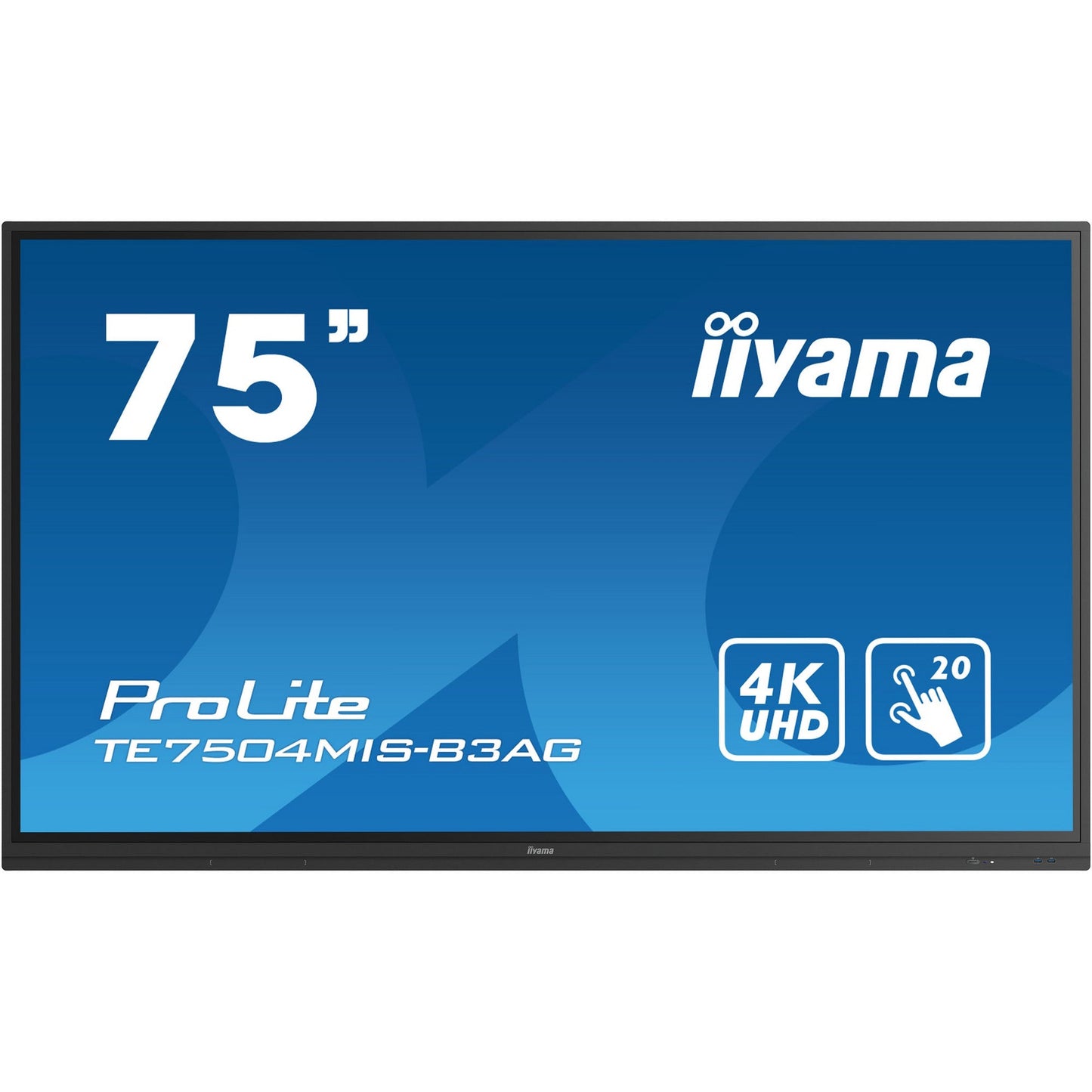 Iiyama ProLite TE7504MIS-B3AG 75" Interactive 4K UHD LCD Touchscreen with Whiteboard Software