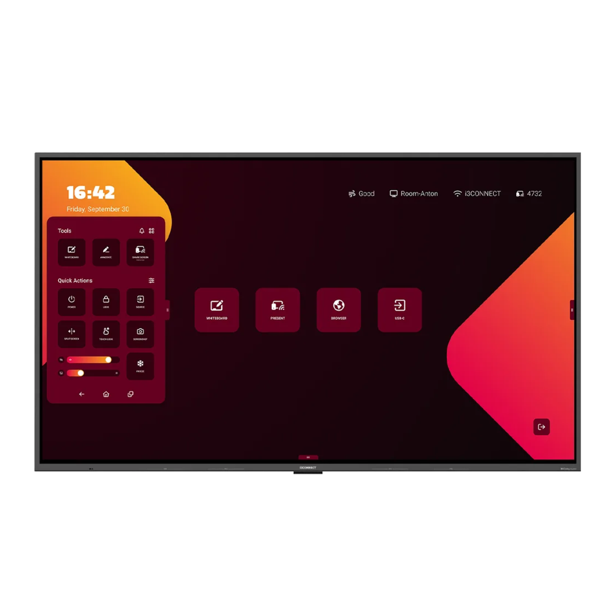 i3CONNECT Aspen 4 55" Interactive Display 4K QLED Google EDLA Android 15