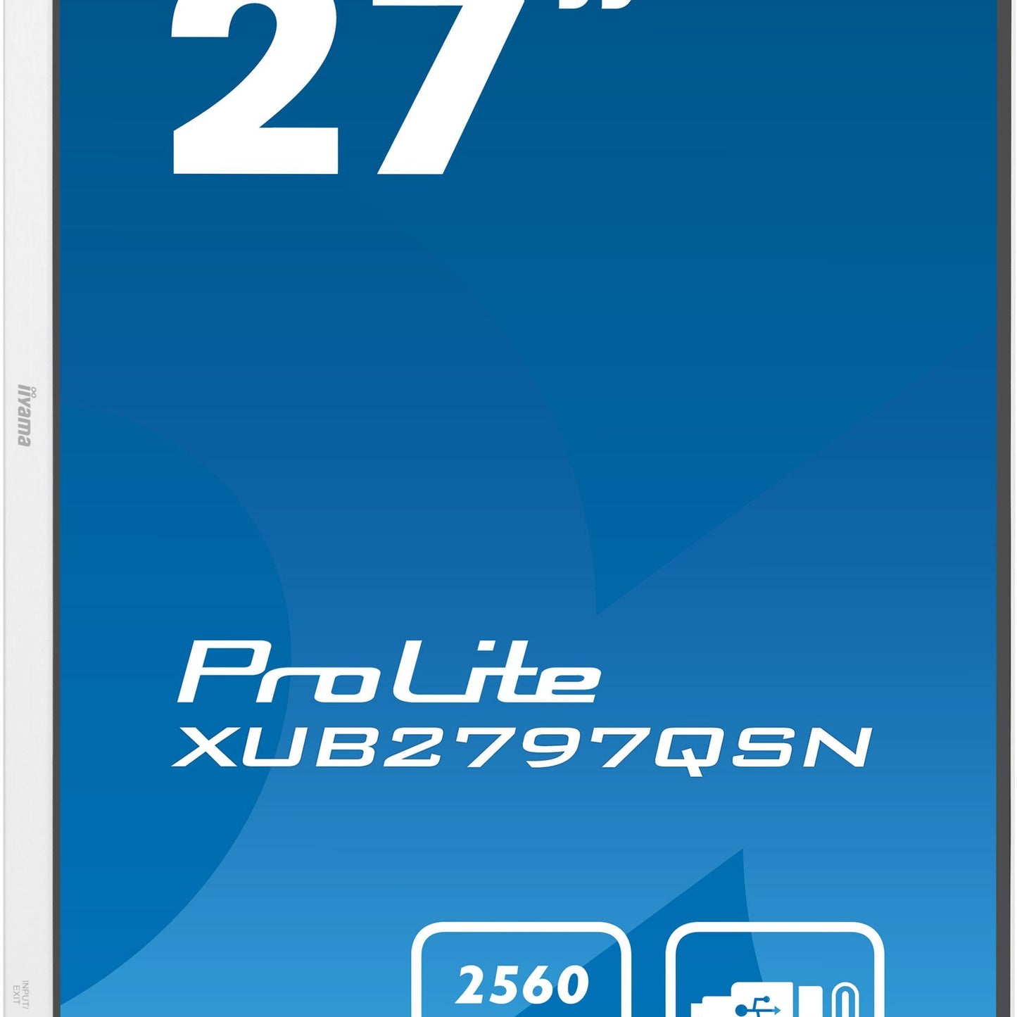 iiyama ProLite XUB2497HSN-B1 24" LED Full HD Display with USB-C & RJ45 (LAN) in White