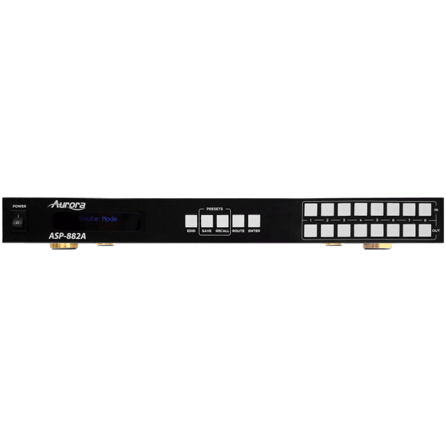 Aurora Multimedia ASP-882A 8x8 HDMI 2.0A Matrix 4K60Hz UHD