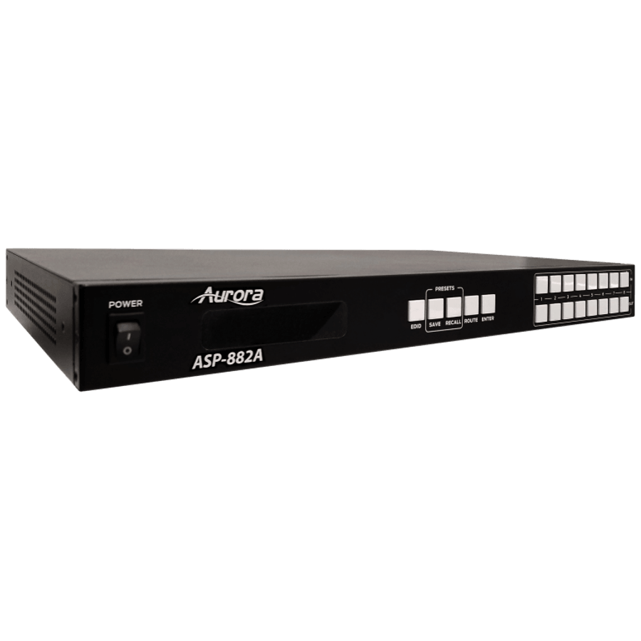 Aurora Multimedia ASP-882A 8x8 HDMI 2.0A Matrix 4K60Hz UHD