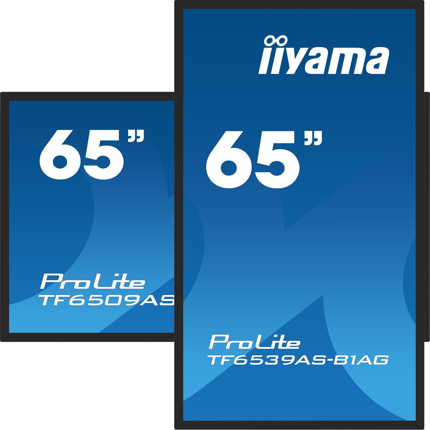 iiyama TF6539AS-B1AG Signage Display Digital signage flat panel 163.8 cm (64.5") LED 500 cd/m² 4K Ultra HD Black Touchscreen Built-in processor Android 24/7