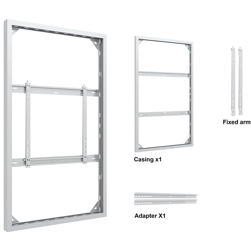 Multibrackets M Pro Series Enclosure 75" Wall Slim Medium White