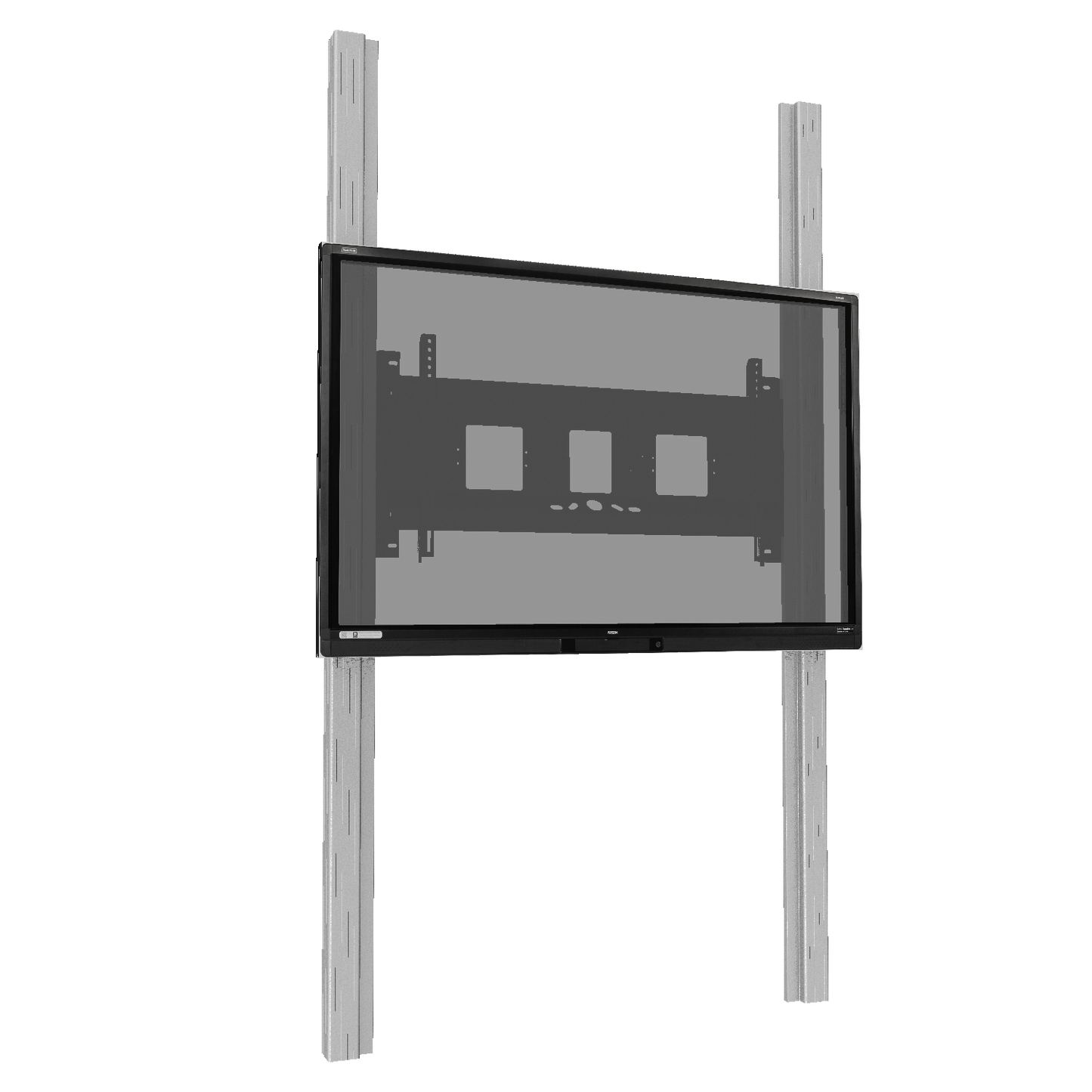Conen PY1E-IFPD-W Wallmounted 2 Pylon System For Displays From 65-86" Electrical Height Adustable, 70 Cm Stroke