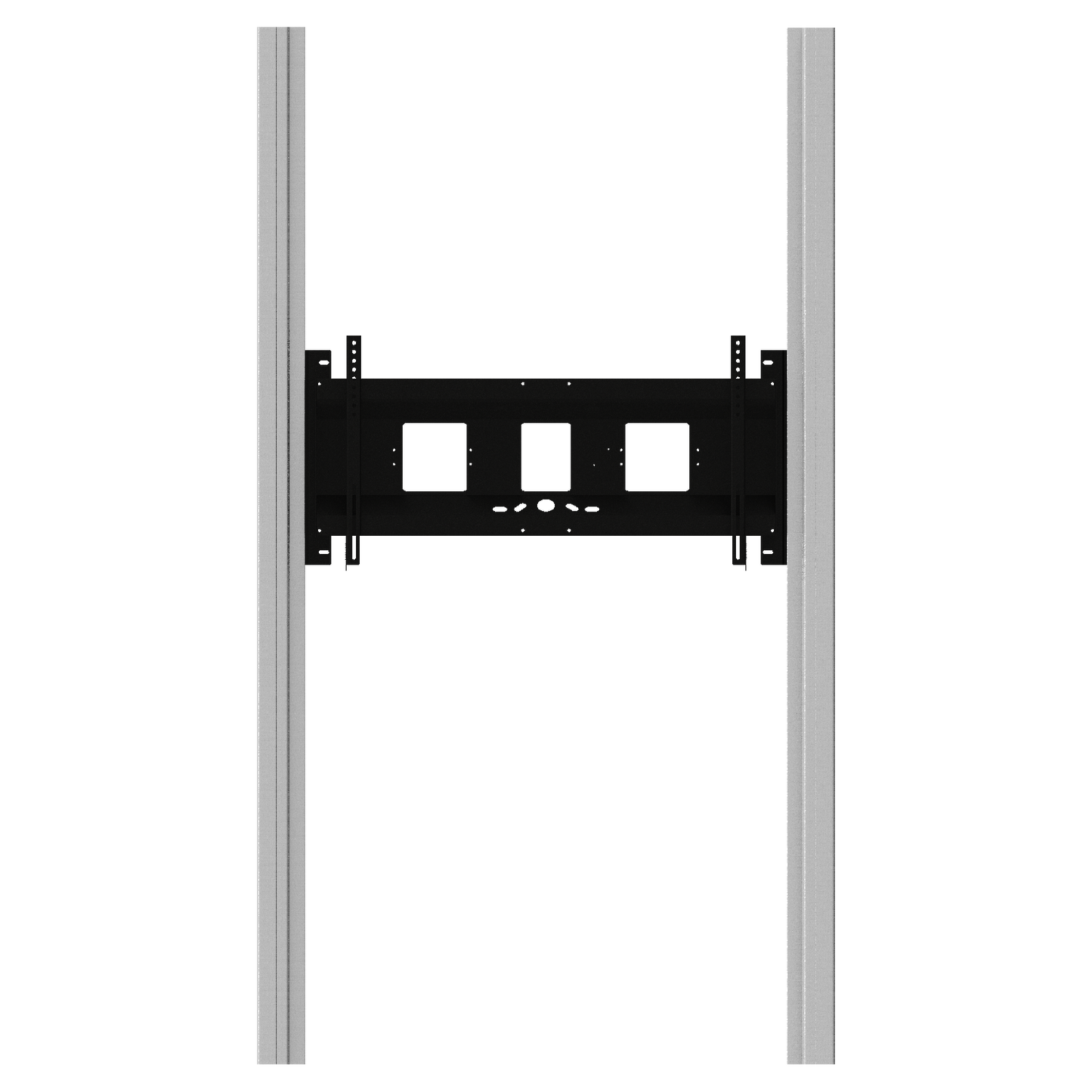 Conen PY1E-IFPD-W Wallmounted 2 Pylon System For Displays From 65-86" Electrical Height Adustable, 70 Cm Stroke