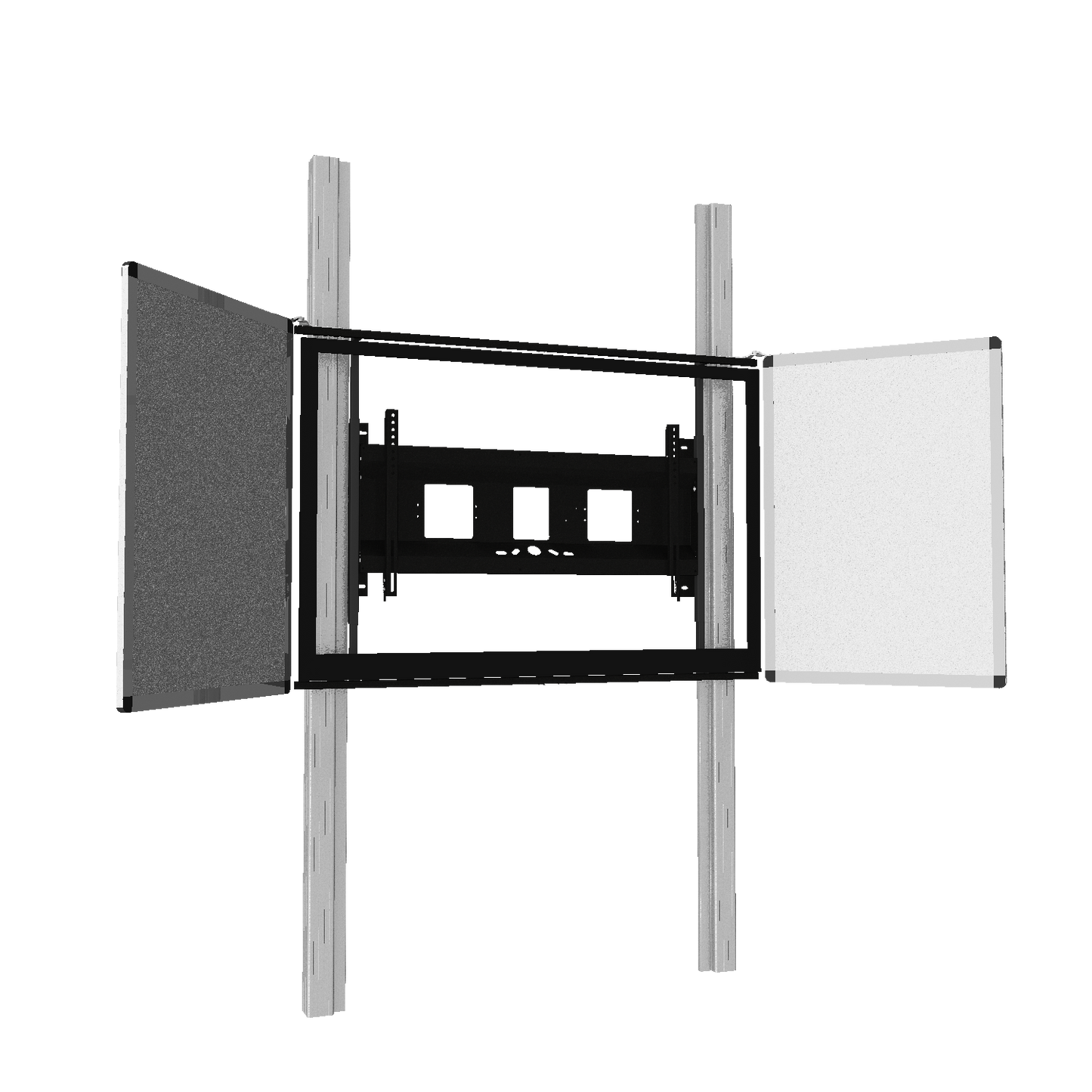 Conen PY1E-IFPD-W Wallmounted 2 Pylon System For Displays From 65-86" Electrical Height Adustable, 70 Cm Stroke