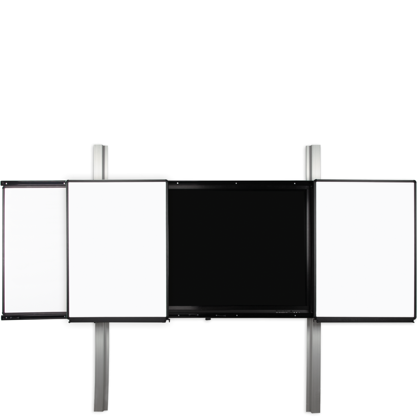 Conen PYETVBWW2RN6 Rail 2.0 - Electrically Height-adjustable Interactive Board, Monitor Wall Mount With Two Fixed, Two Movable Wings, 2600 Pylon Length