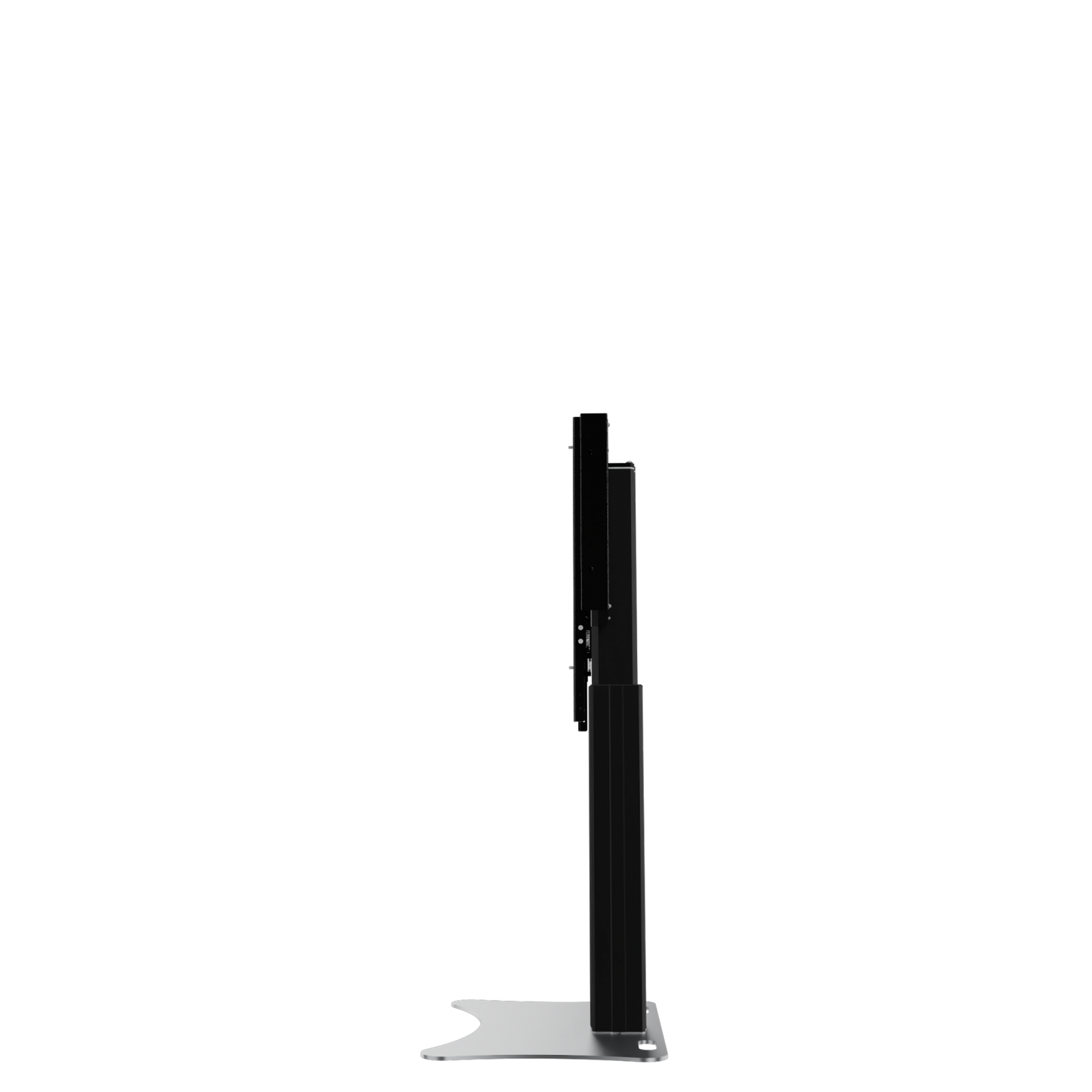 Conen RLI8050PBK Height Adjustable Display And Monitor Stand, Lite Series With 50 Cm Of Vertical Travel Column Black, Anti-collision, Low Model, Floor Plate Black