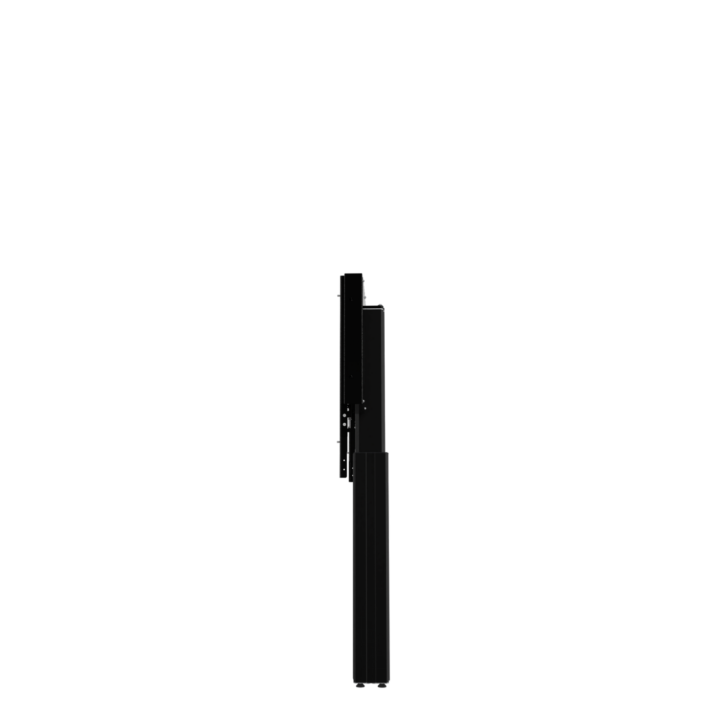 Conen RLI8050WBK Height Adjustable Monitor And Tv Wall Mount, Lite Series With 50 Cm Of Vertical Travel Column Black, Anti-collision, Low Model