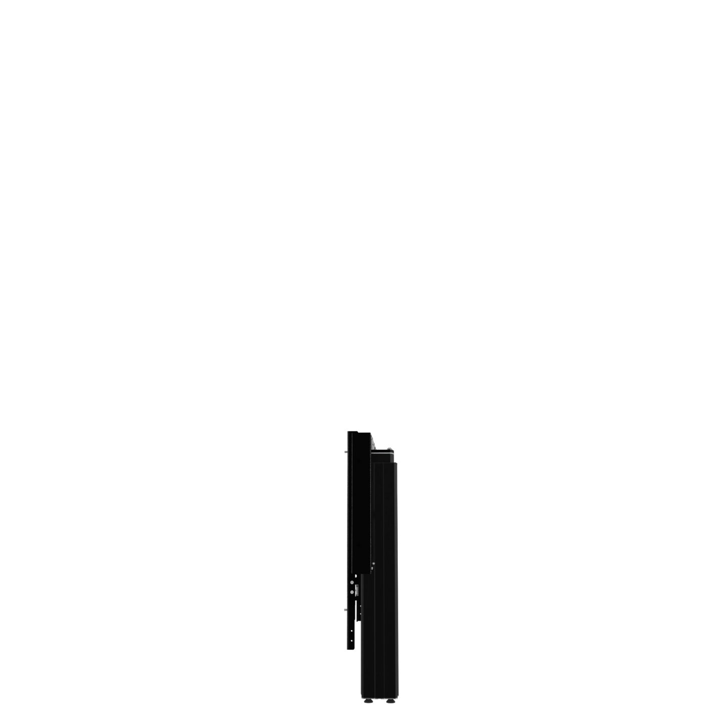 Conen RLI8050WBK Height Adjustable Monitor And Tv Wall Mount, Lite Series With 50 Cm Of Vertical Travel Column Black, Anti-collision, Low Model
