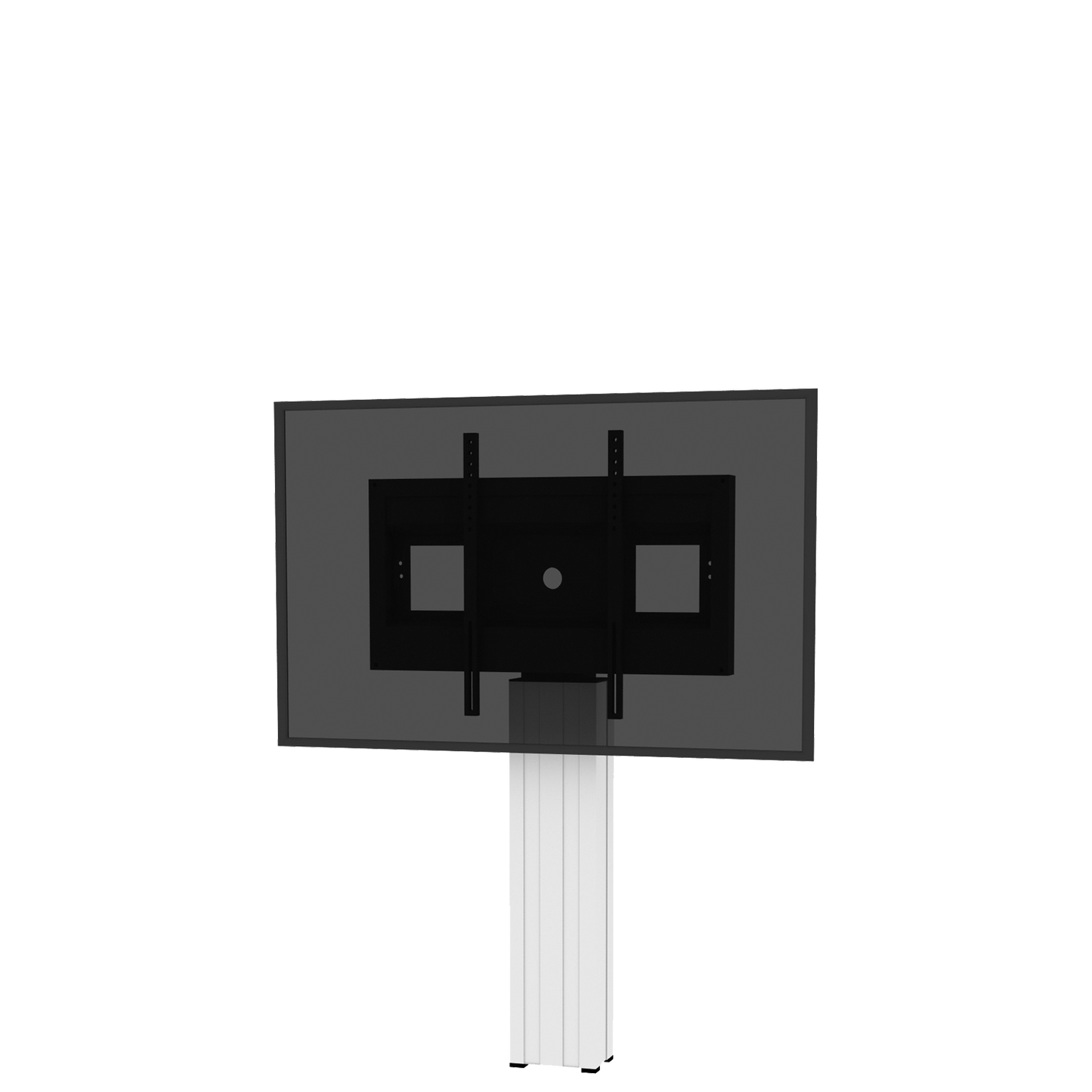 Conen SCETANHVW Tv And Monitor Wall Mount, Center Of Display 115 Cm Column Silver Anodized, Fixed Height