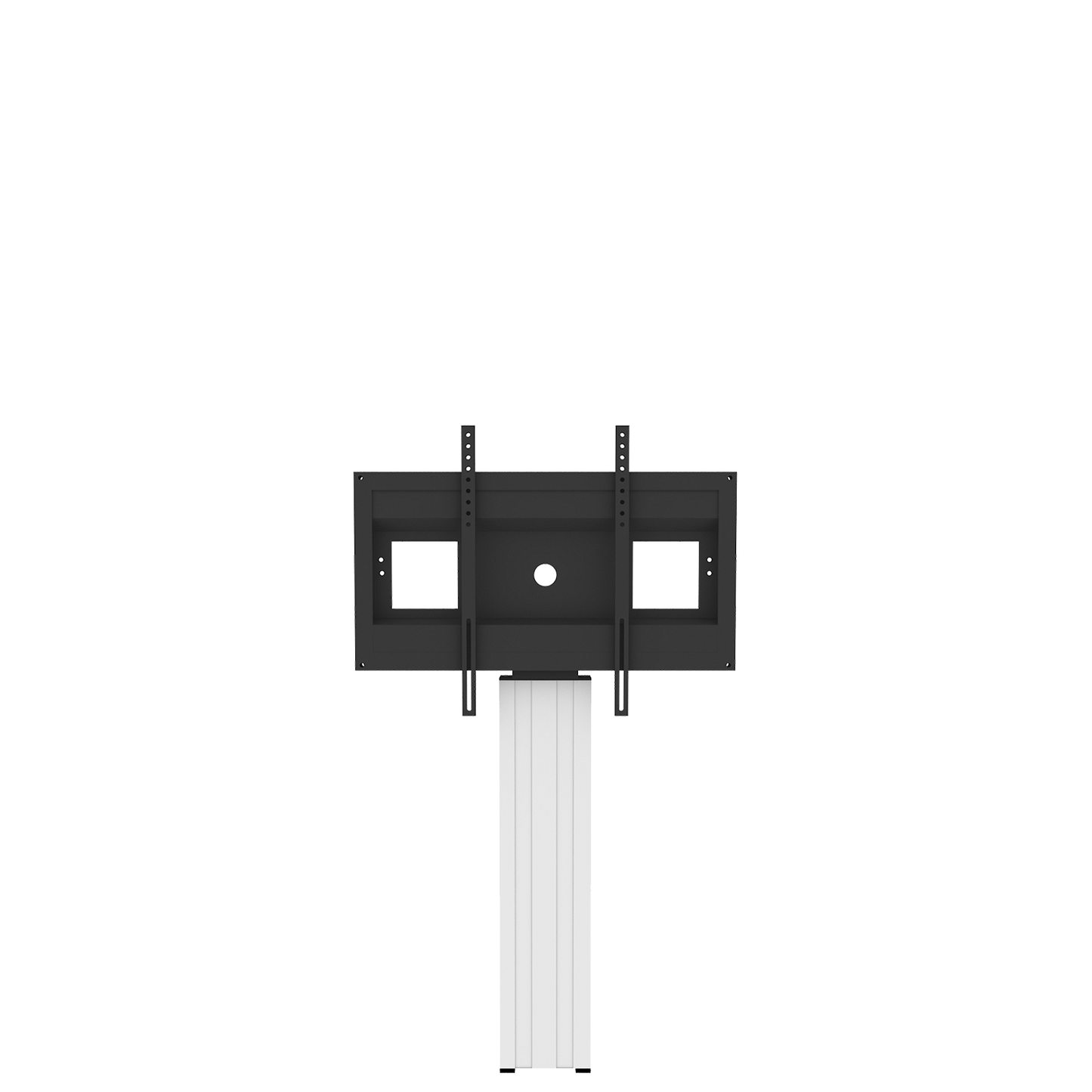 Conen SCETANHVW Tv And Monitor Wall Mount, Center Of Display 115 Cm Column Silver Anodized, Fixed Height
