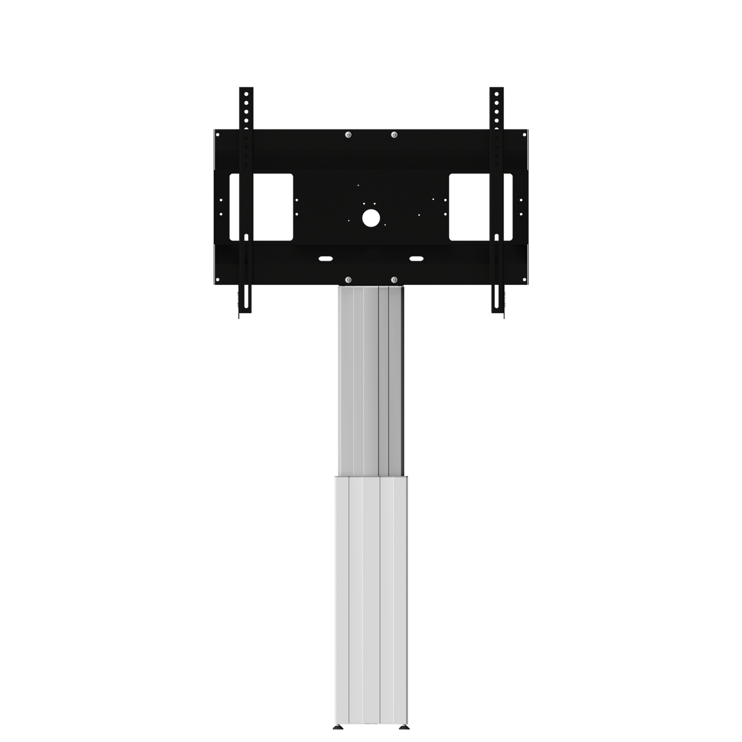 Conen SCETAWL Motorized Monitor Wall Mount, 50 Cm Of Vertical Travel Column Silver Anodized, Center Of Display 99,5 - 149,5 Cm