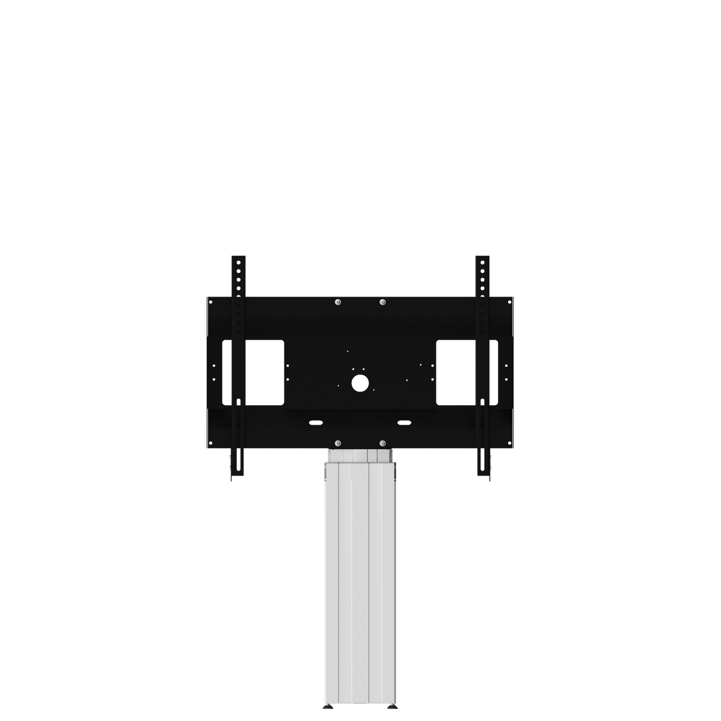 Conen SCETAWL Motorized Monitor Wall Mount, 50 Cm Of Vertical Travel Column Silver Anodized, Center Of Display 99,5 - 149,5 Cm