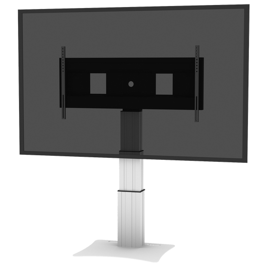 Conen SCEXLP3535 Motorized Xl Display Mount & Monitor Stand, 70 Cm Of Vertical Travel Column Silver Anodized, Floor Plate