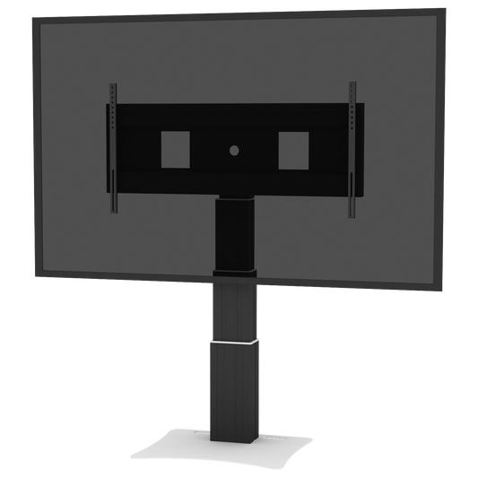 Conen SCEXLP3535B Motorized Xl Display Mount & Monitor Stand, 70 Cm Of Vertical Travel Column Black Anodized, Floor Plate