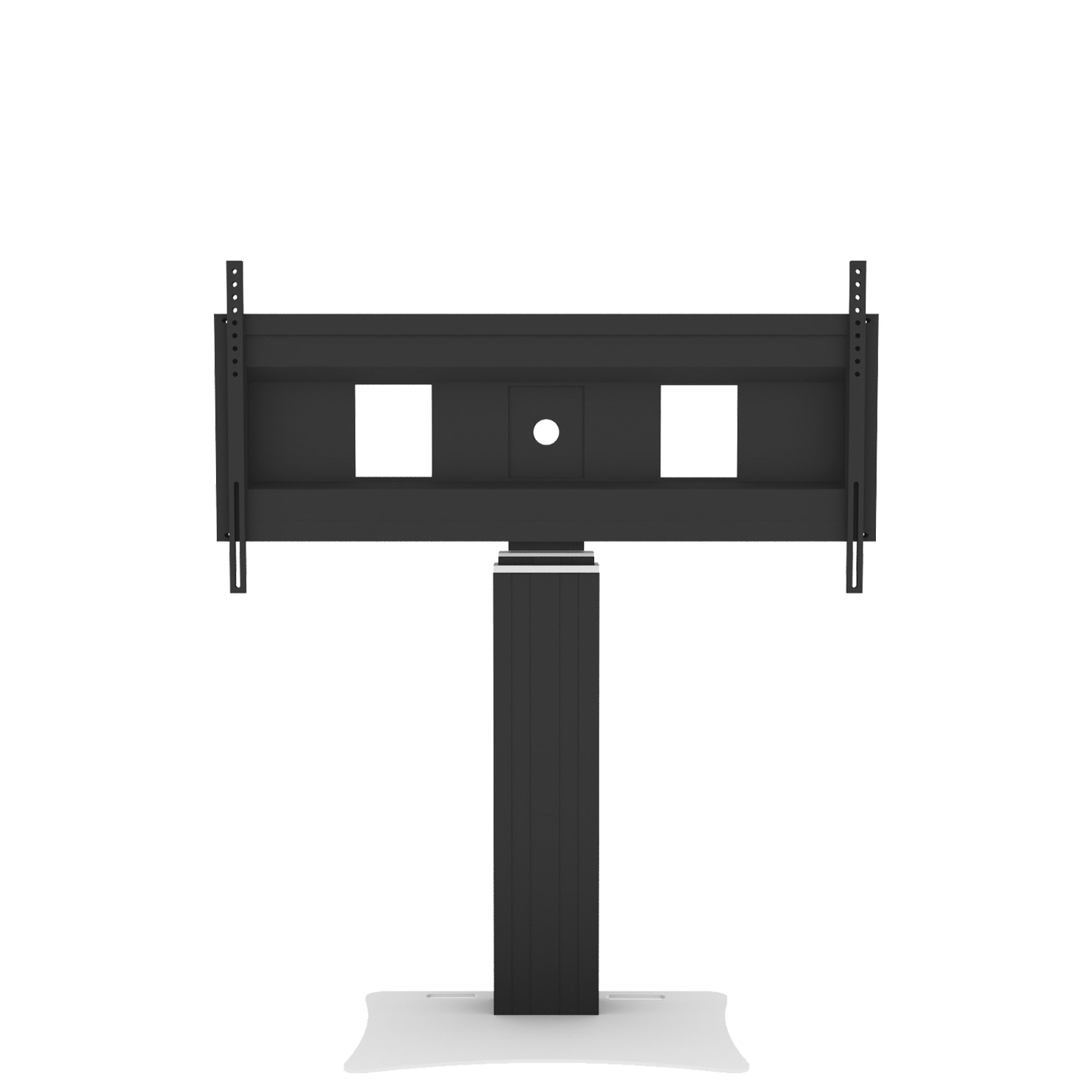 Conen SCEXLPB Motorized Xl Display Mount & Monitor Stand, 50 Cm Of Vertical Travel Column Black Anodized, Center Of Display 121 - 171 Cm, Floor Plate