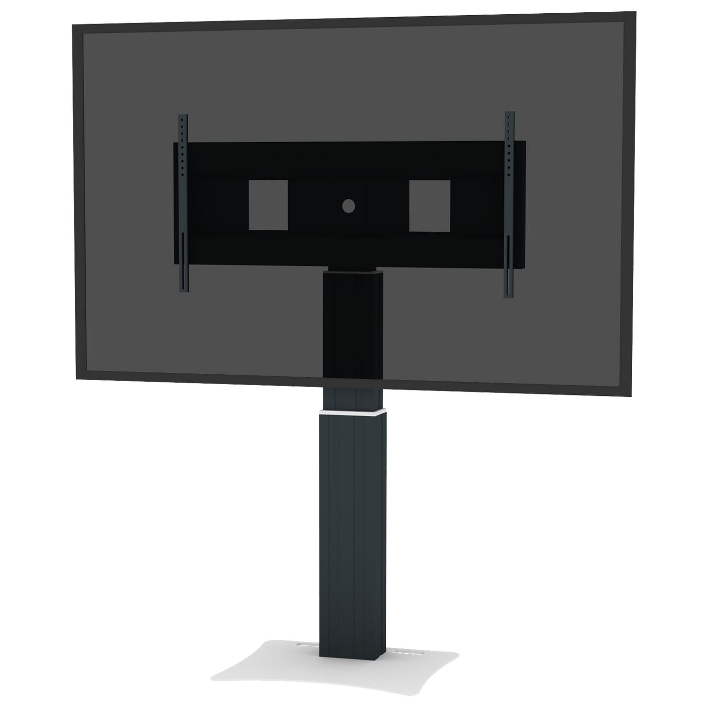 Conen SCEXLPB Motorized Xl Display Mount & Monitor Stand, 50 Cm Of Vertical Travel Column Black Anodized, Center Of Display 121 - 171 Cm, Floor Plate