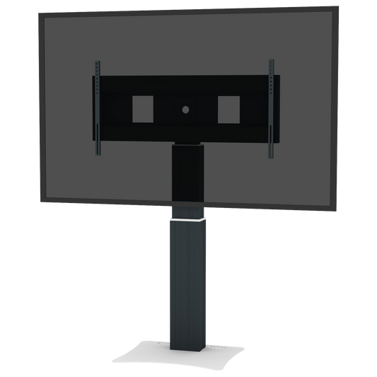 Conen SCEXLPB Motorized Xl Display Mount & Monitor Stand, 50 Cm Of Vertical Travel Column Black Anodized, Center Of Display 121 - 171 Cm, Floor Plate