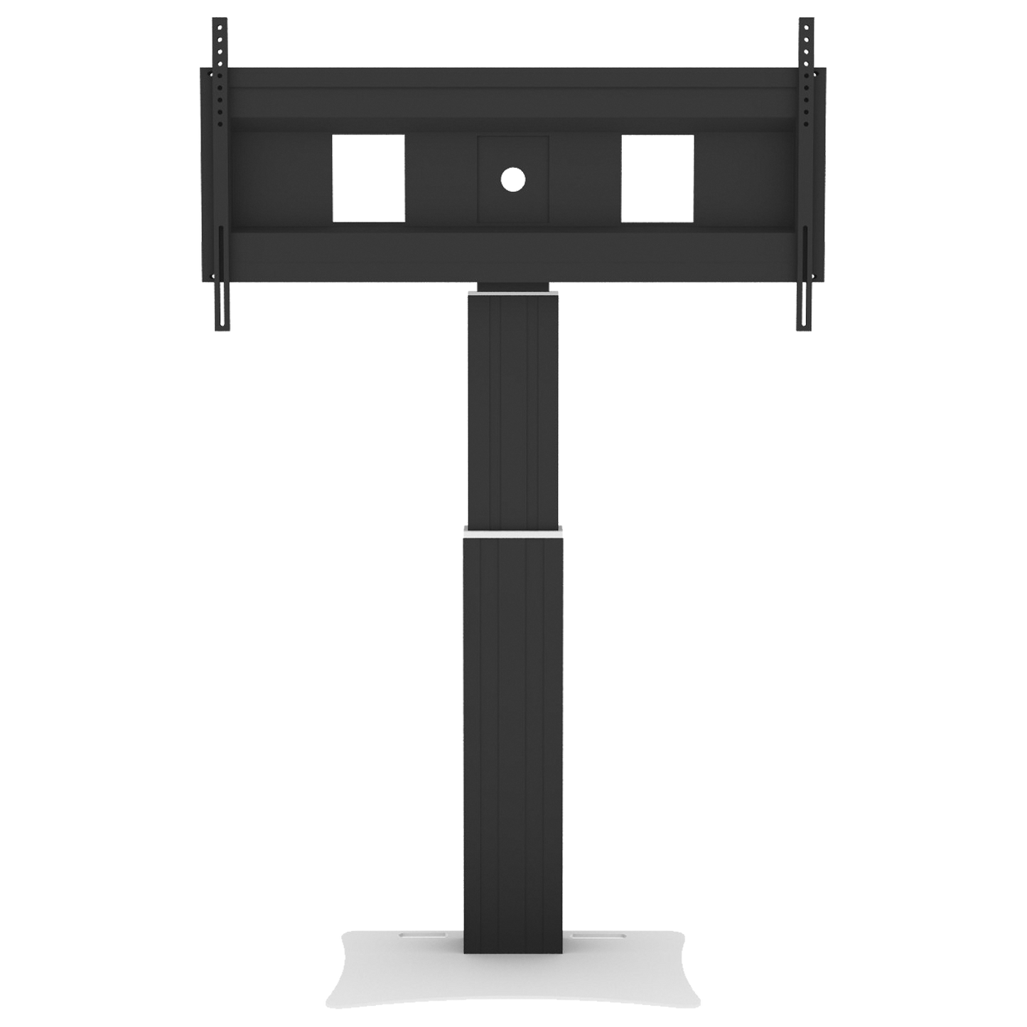 Conen SCEXLPB Motorized Xl Display Mount & Monitor Stand, 50 Cm Of Vertical Travel Column Black Anodized, Center Of Display 121 - 171 Cm, Floor Plate