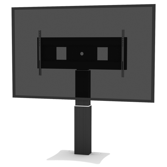 Conen SCEXLPLB Motorized Xl Display Mount & Monitor Stand, 50 Cm Of Vertical Travel Column Black Anodized, Center Of Display 99 - 149 Cm, Floor Plate