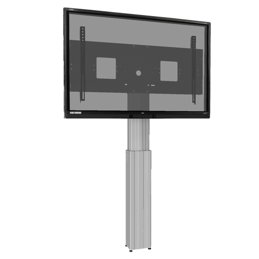 Conen SCEXLW Motorized Xl Monitor Wall Mount, 50 Cm Of Vertical Travel Column Silver Anodized, Center Of Display 121,5 - 171,5 Cm