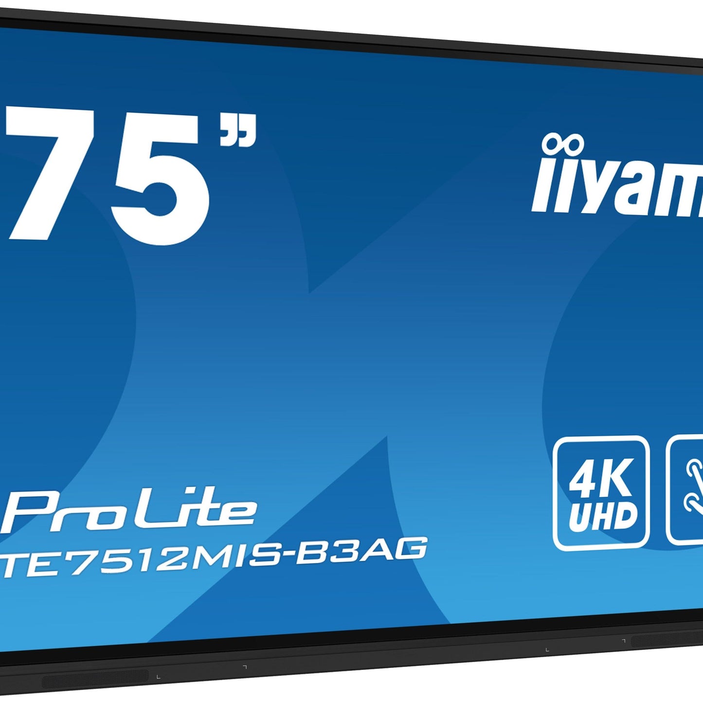 iiyama TE7512MIS-B3AG Signage Display Kiosk design 190.5 cm (75") LCD Wi-Fi 400 cd/m² 4K Ultra HD Black Touchscreen Built-in processor Android 11 24/7