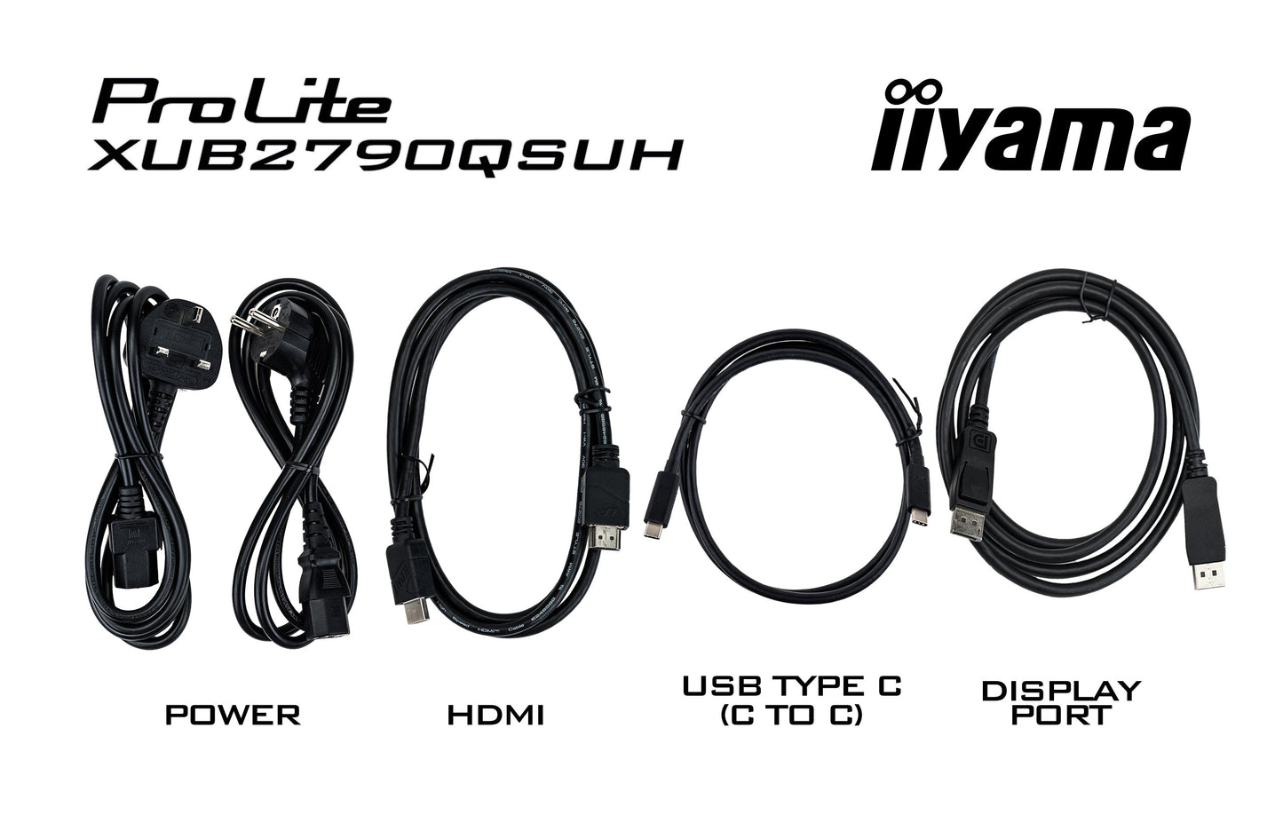iiyama ProLite 27’’ IPS QHD monitor with a built-in Windows Hello camera and microphone, USB-C, KVM-Switch and height adjustable stand