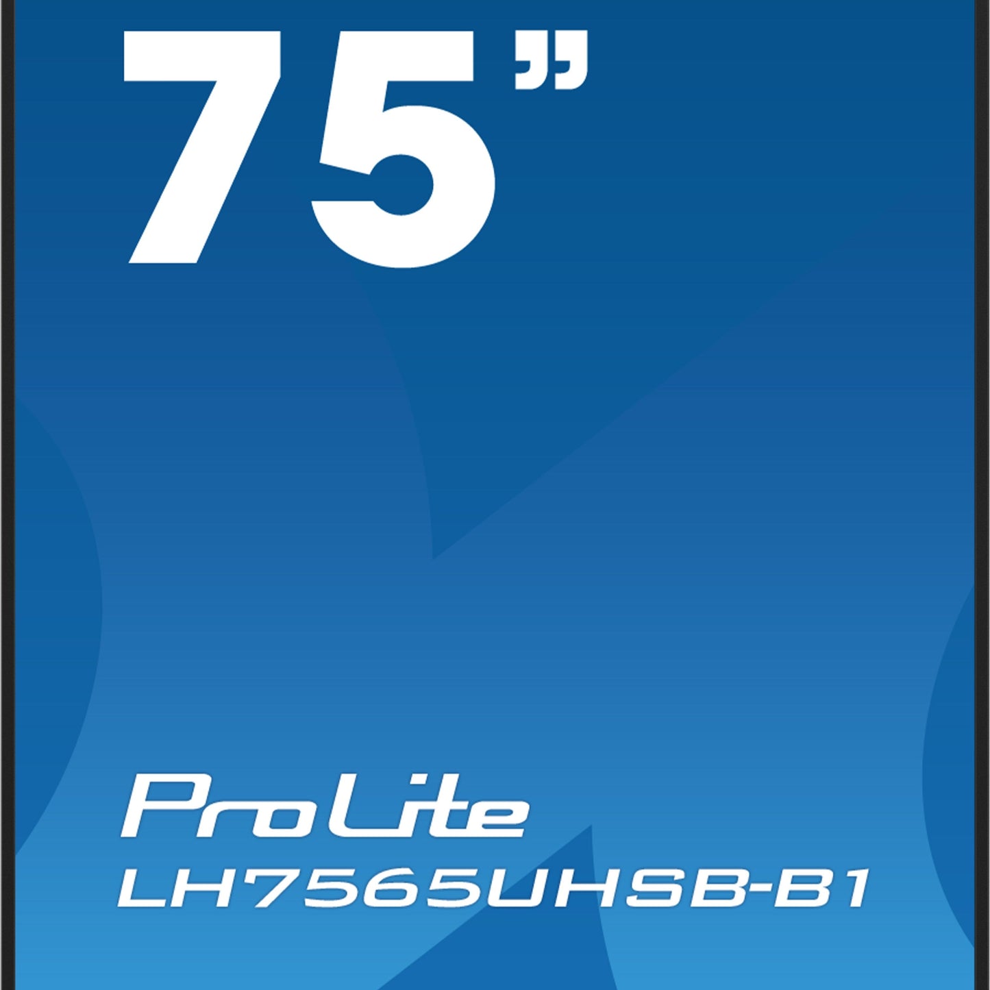 iiyama LH7565UHSB-B1 Signage Display Kiosk design 189.2 cm (74.5") LED Wi-Fi 800 cd/m² 4K Ultra HD Black Built-in processor Android 11 24/7