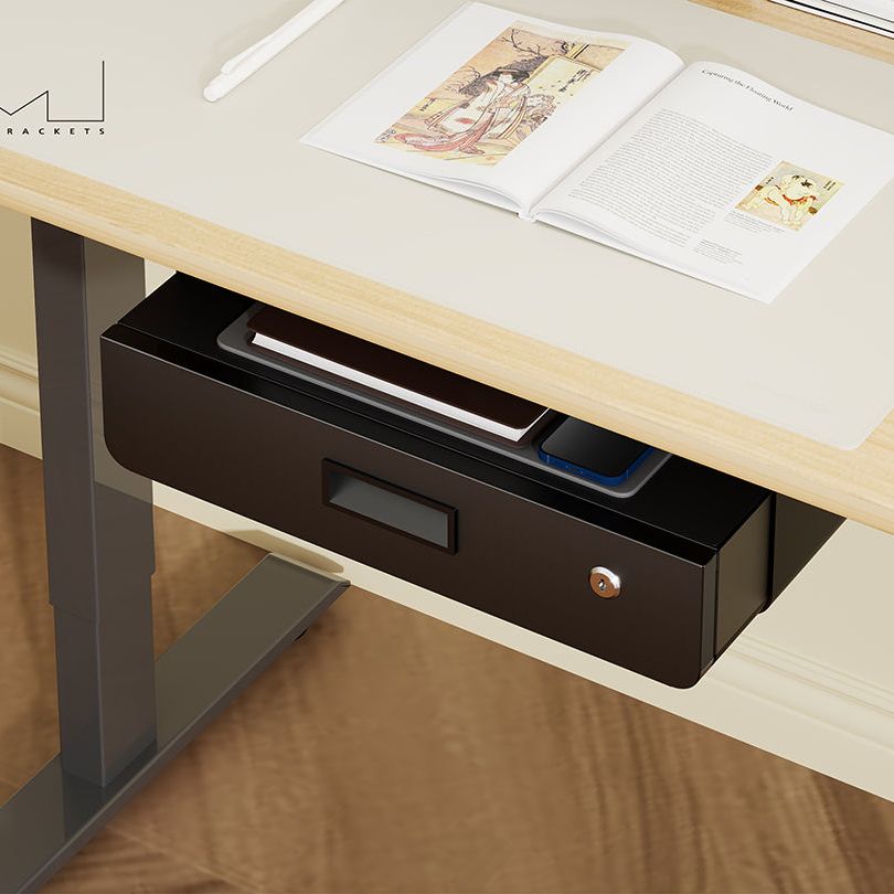Multibrackets M Under Desk Drawer Lockable Black with Shelf