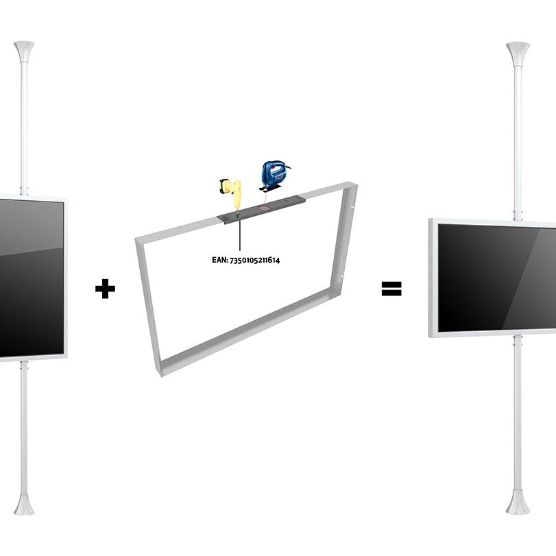 Multibrackets M Pro Series - Landscape Installation Template Black