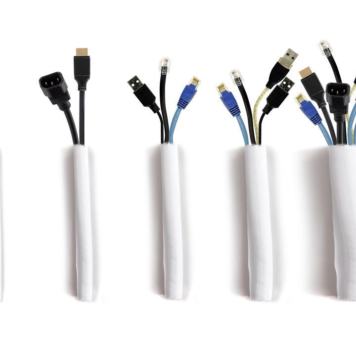 Multibrackets M Universal Cable Sock Self Wrapping 19mm White 25m